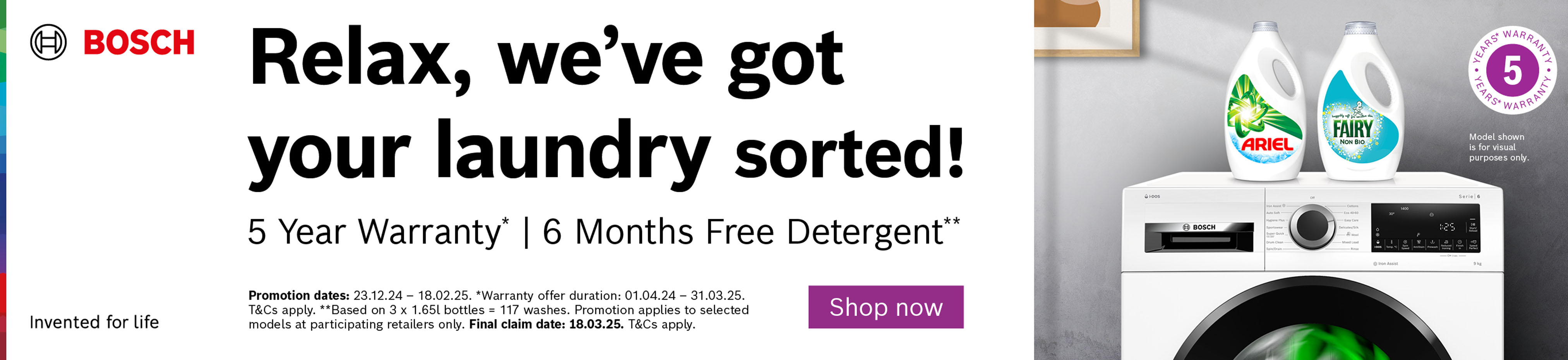 Bosch 6 Months Free Detergent
